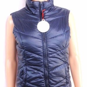 Aeropostale "Down" Puffer 2 Pocket Vest Navy Blue